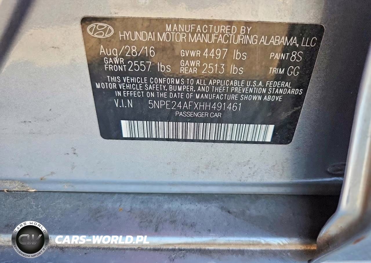2017 Hyundai Sonata Se VIN:5NPE24AFXHH491461 - 13