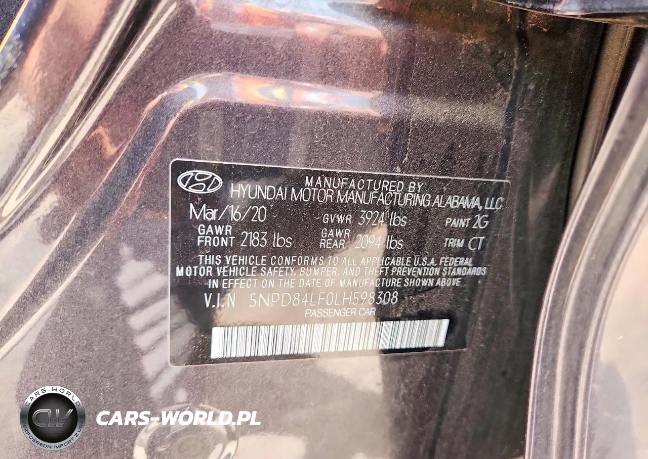 2020 Hyundai Elantra Sel VIN:5NPD84LF0LH598308 - 12