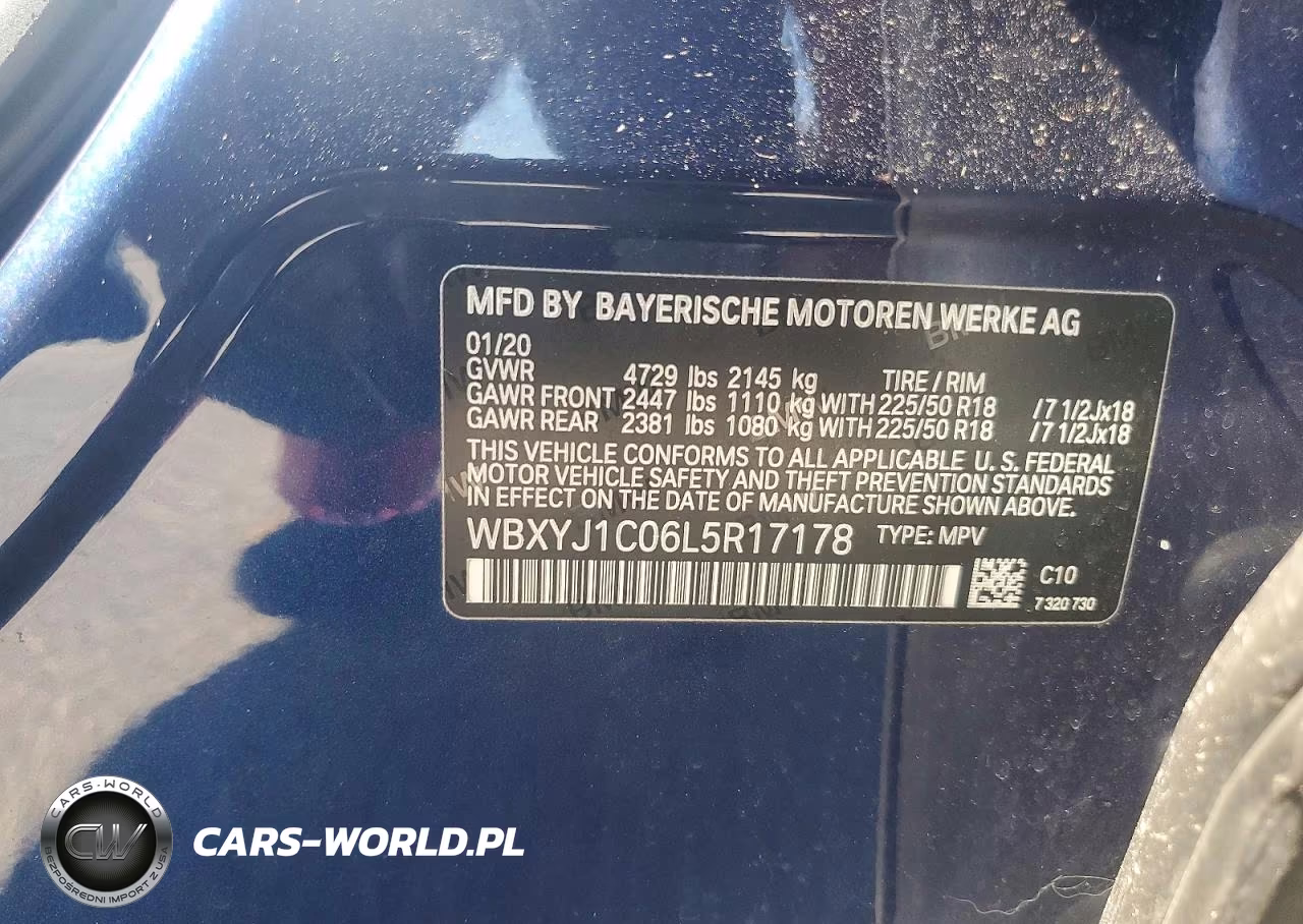 2020 BMW X2 xDrive28I VIN:WBXYJ1C06L5R17178 - 12
