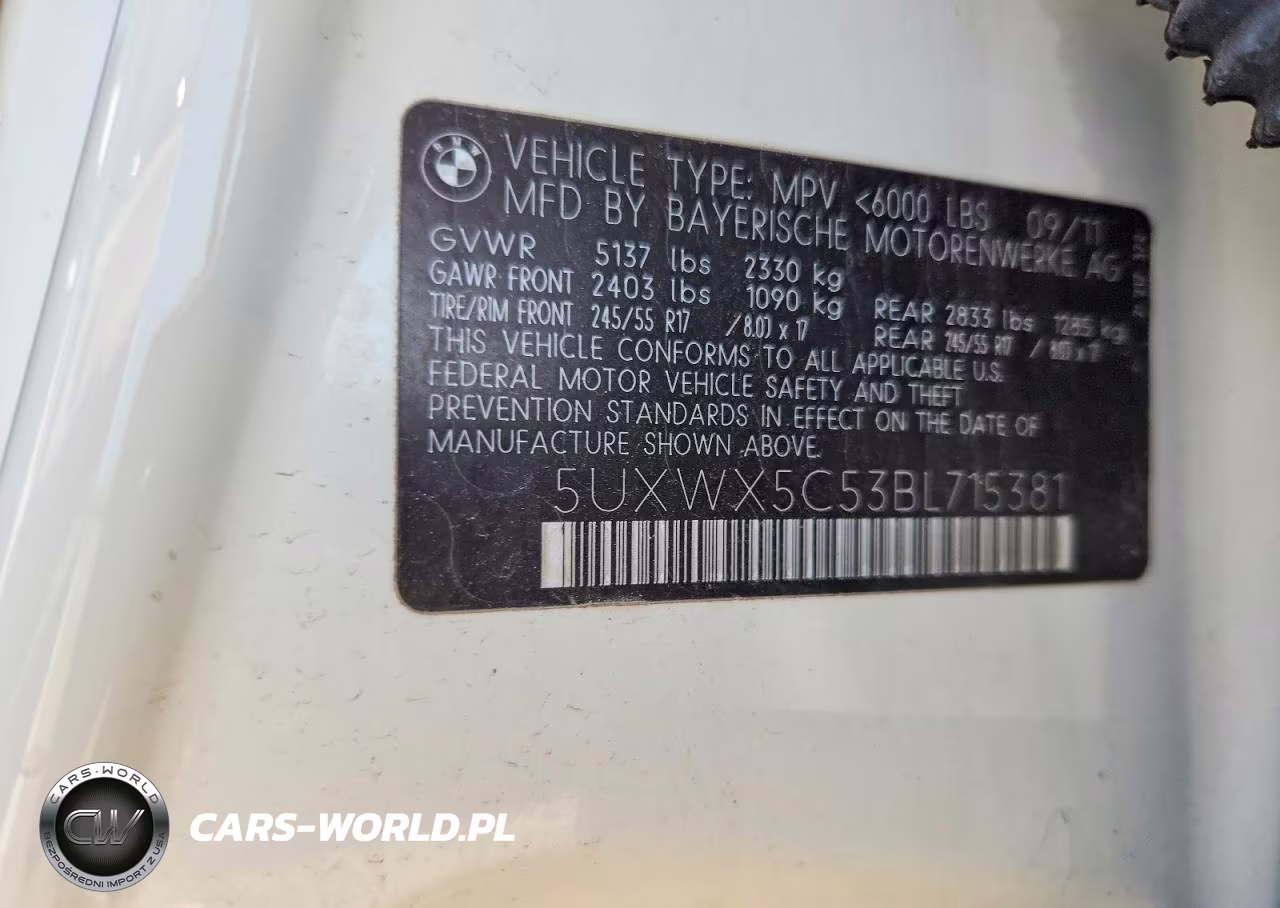 2011 BMW X3 xDrive28I VIN:5UXWX5C53BL715381 - 14