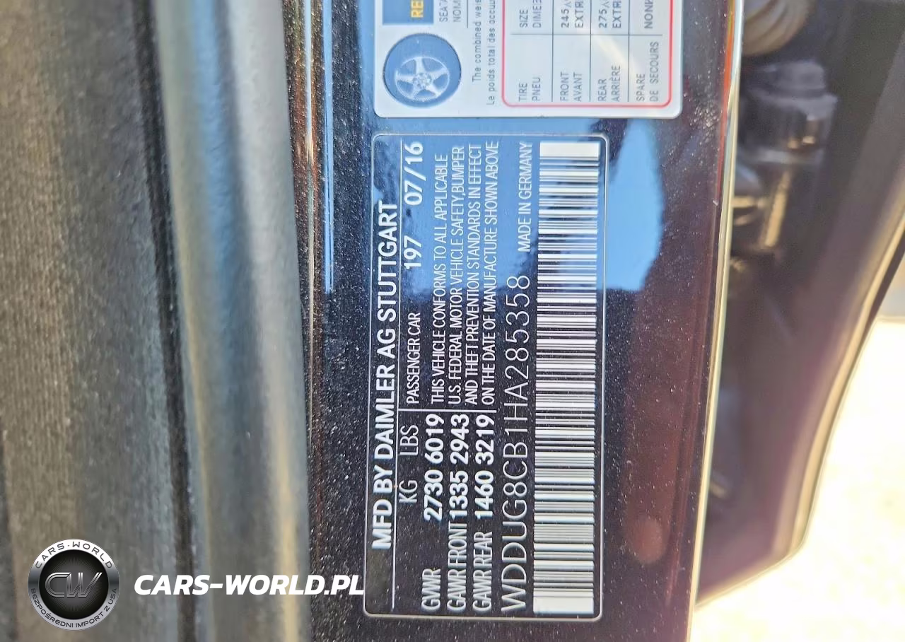 2017 Mercedes-Benz S 550 VIN:WDDUG8CB1HA285358 - 12