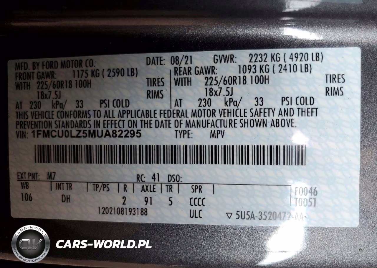 2021 Ford Escape Titanium VIN:1FMCU0LZ5MUA82295 - 13