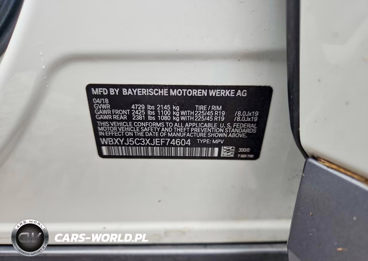 2018 BMW X2 xDrive28I VIN:WBXYJ5C3XJEF74604 - 12