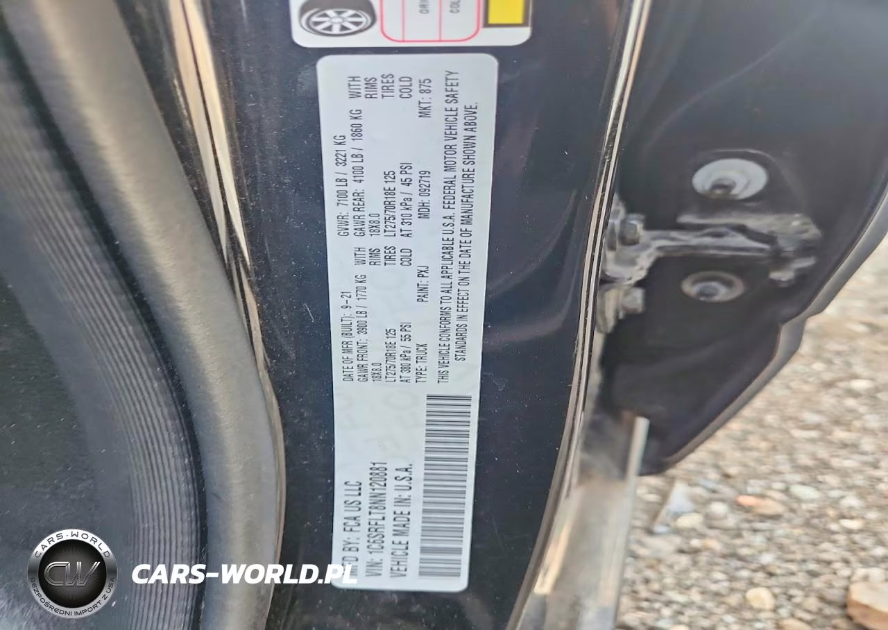 2022 Ram 1500 Rebel VIN:1C6SRFLT8NN120881 - 13