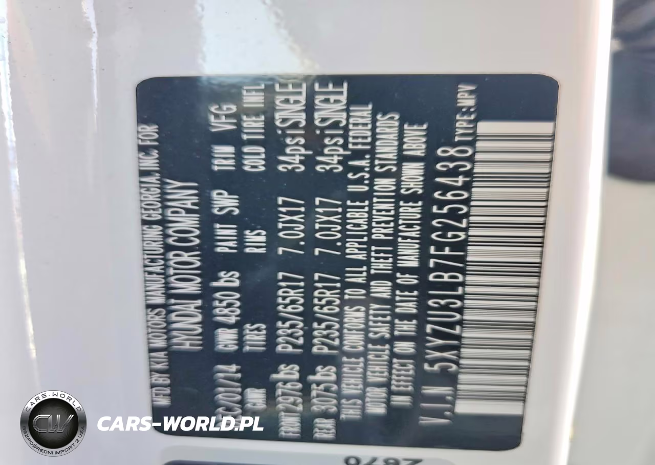 2015 Hyundai Santa Fe Sport 2.4L VIN:5XYZU3LB7FG256438 - 13