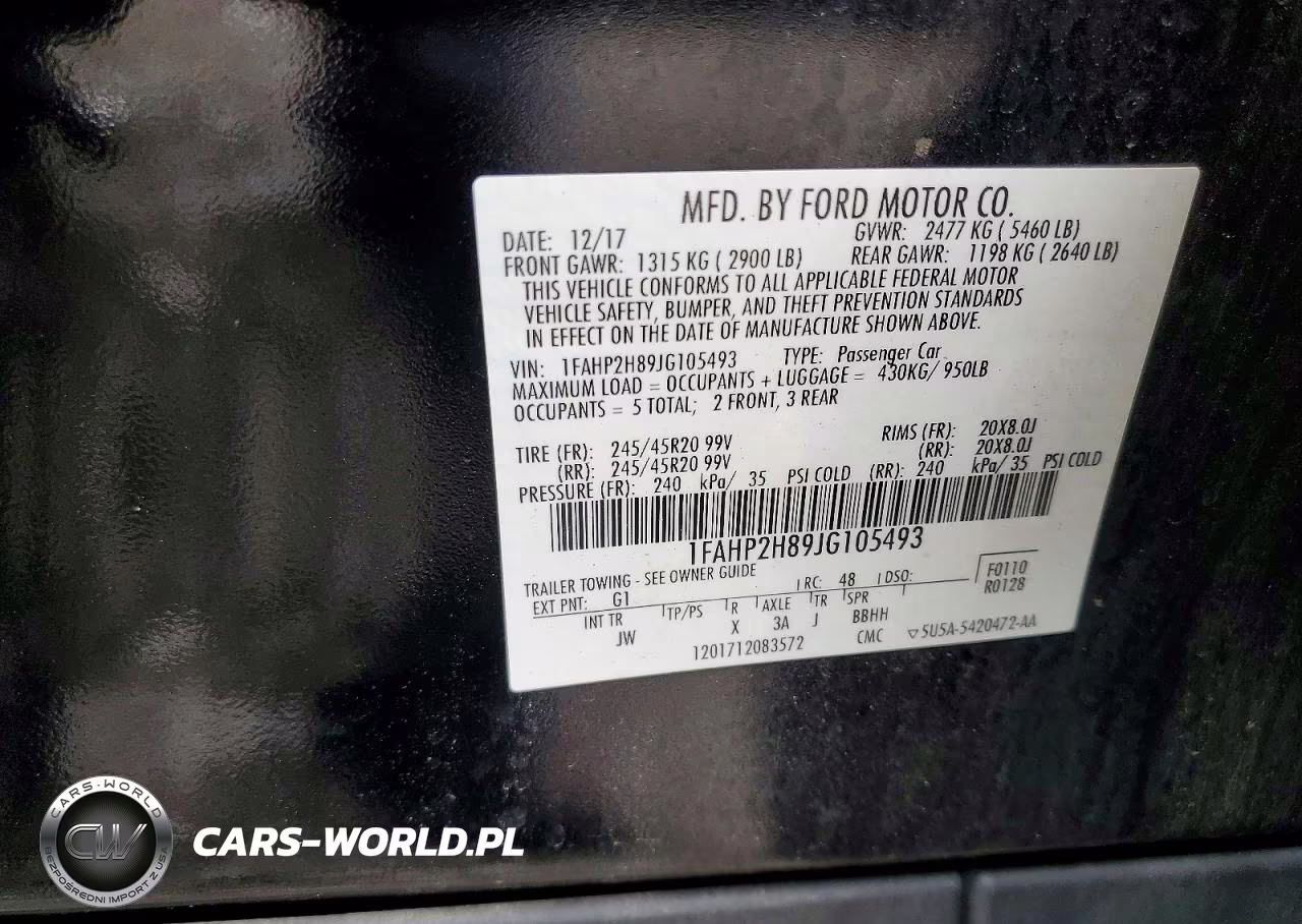 2018 Ford Taurus Sel VIN:1FAHP2H89JG105493 - 12