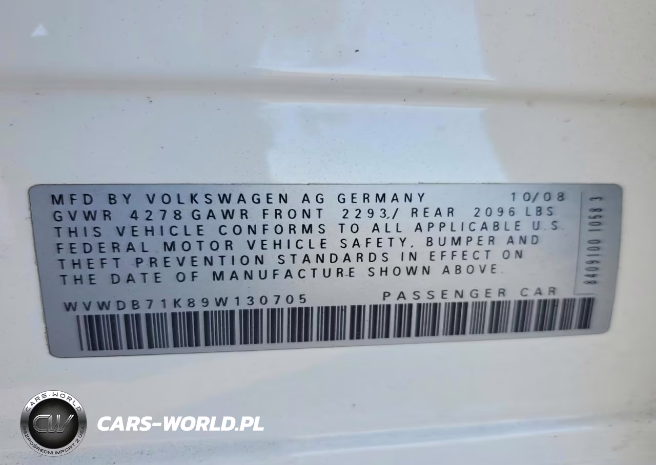 2009 Volkswagen Rabbit VIN:WVWDB71K89W130705 - 12