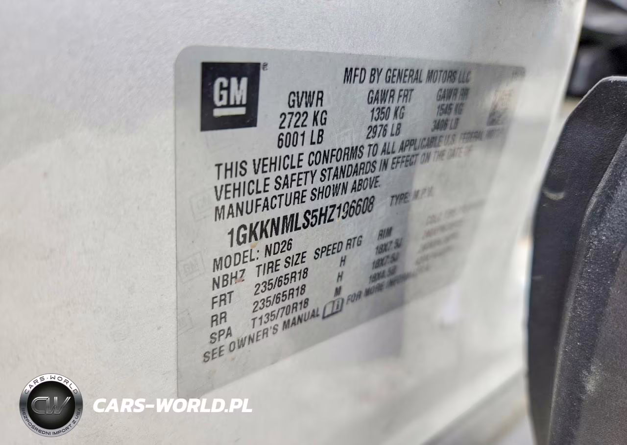 2017 GMC Acadia Slt-1 VIN:1GKKNMLS5HZ196608 - 13
