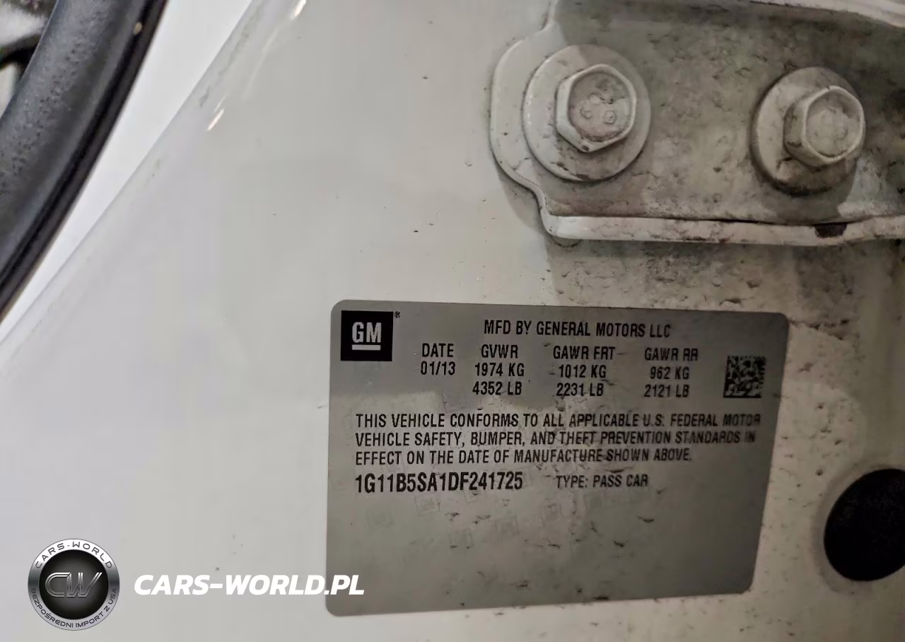 2013 Chevrolet Malibu Ls VIN:1G11B5SA1DF241725 - 12