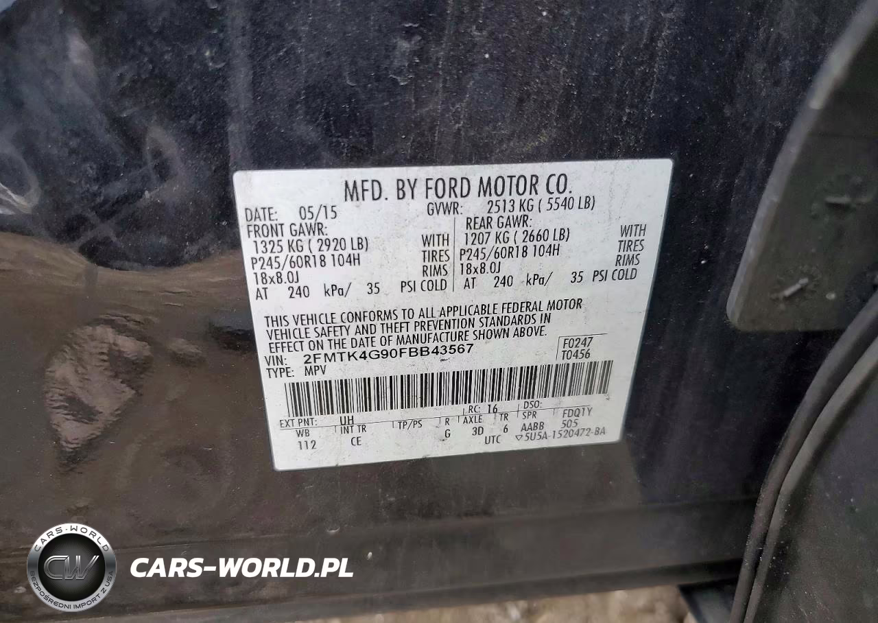 2015 Ford Edge Se VIN:2FMTK4G90FBB43567 - 13