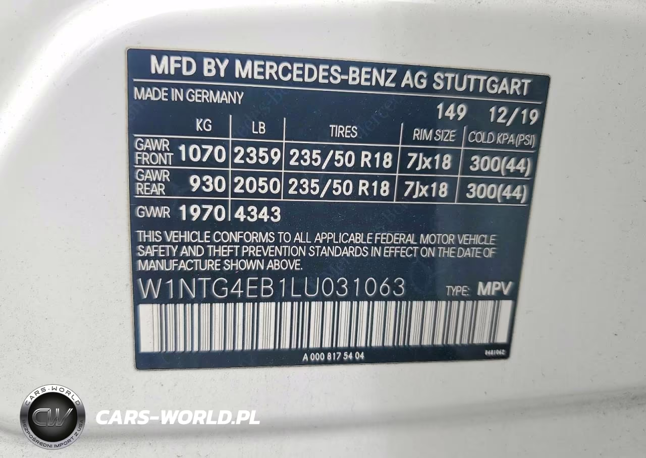 2020 Mercedes-Benz Gla 250 VIN:W1NTG4EB1LU031063 - 12