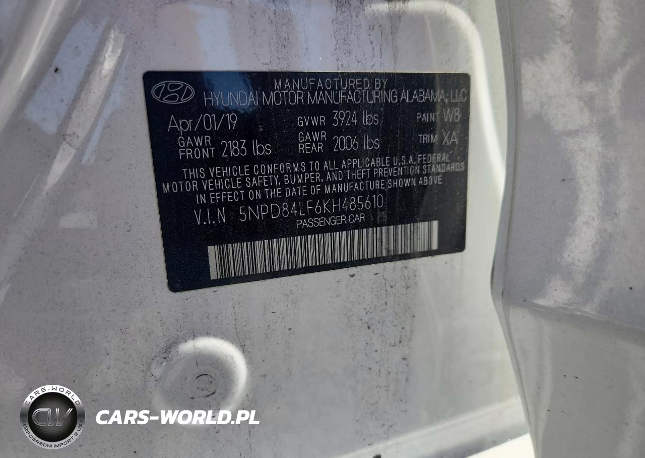 2019 Hyundai Elantra Limited VIN:5NPD84LF6KH485610 - 13