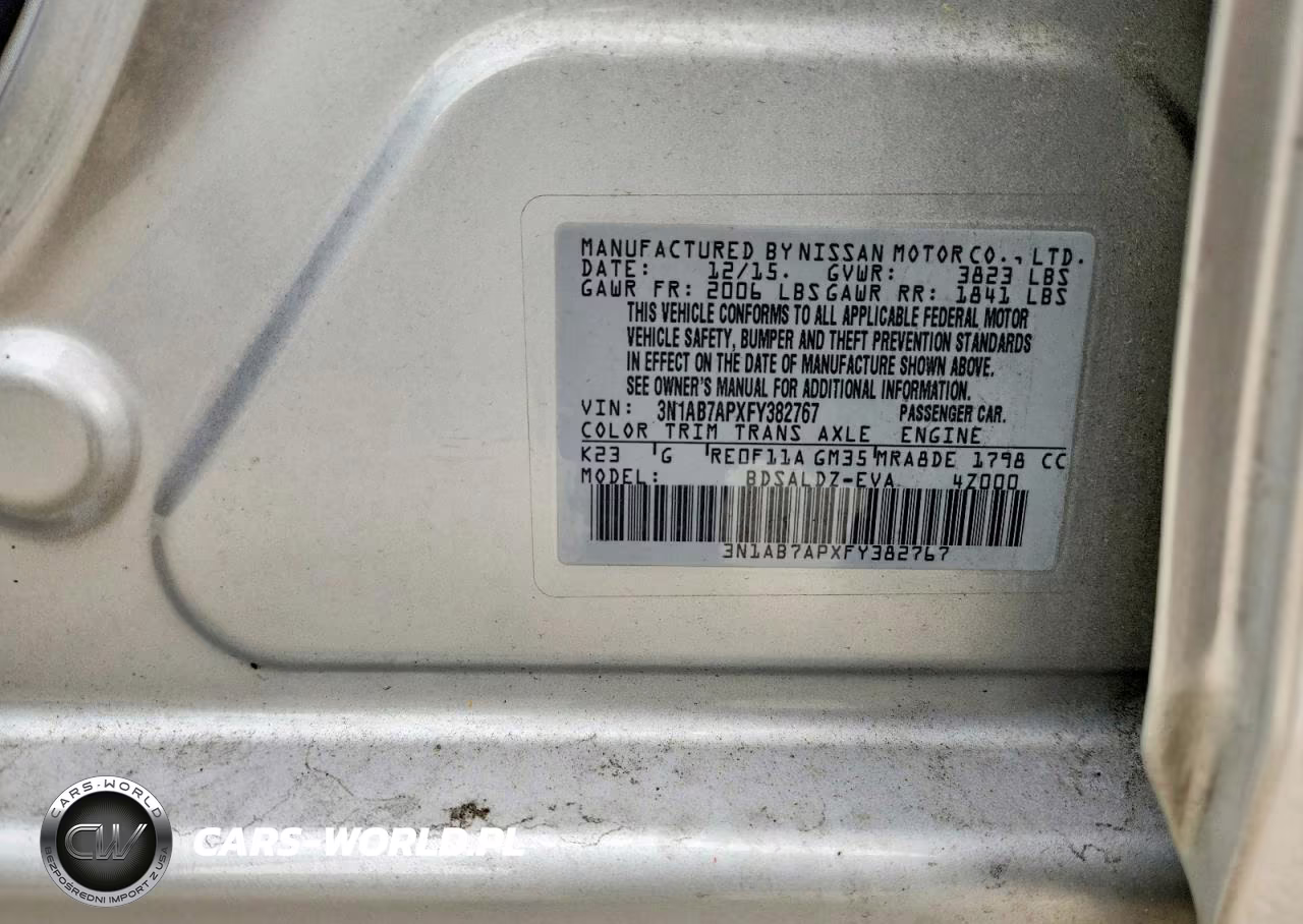 2015 Nissan Sentra Sv VIN:3N1AB7APXFY382767 - 12