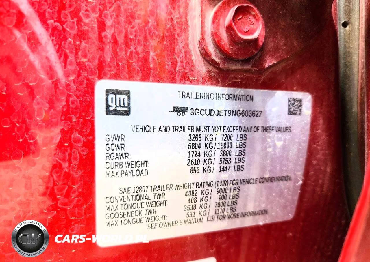 2022 Chevrolet Silverado K1500 High Country VIN:3GCUDJET9NG603627 - 12