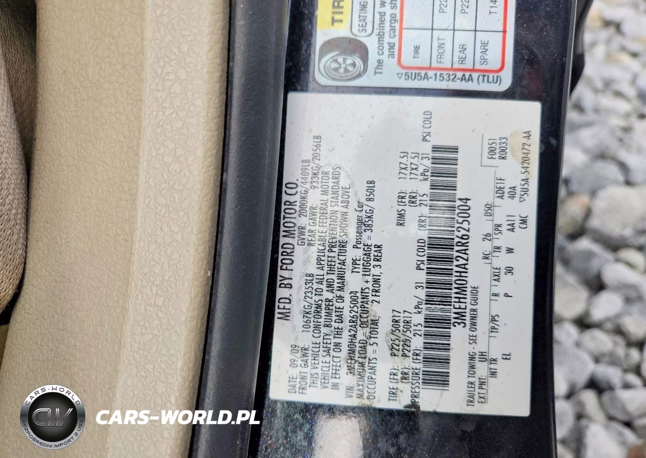 2010 Mercury Milan VIN:3MEHM0HA2AR625004 - 12