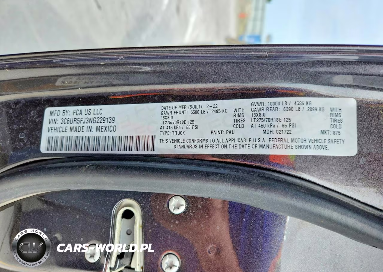 2022 Ram 2500 Laramie VIN:3C6UR5FJ3NG229139 - 12