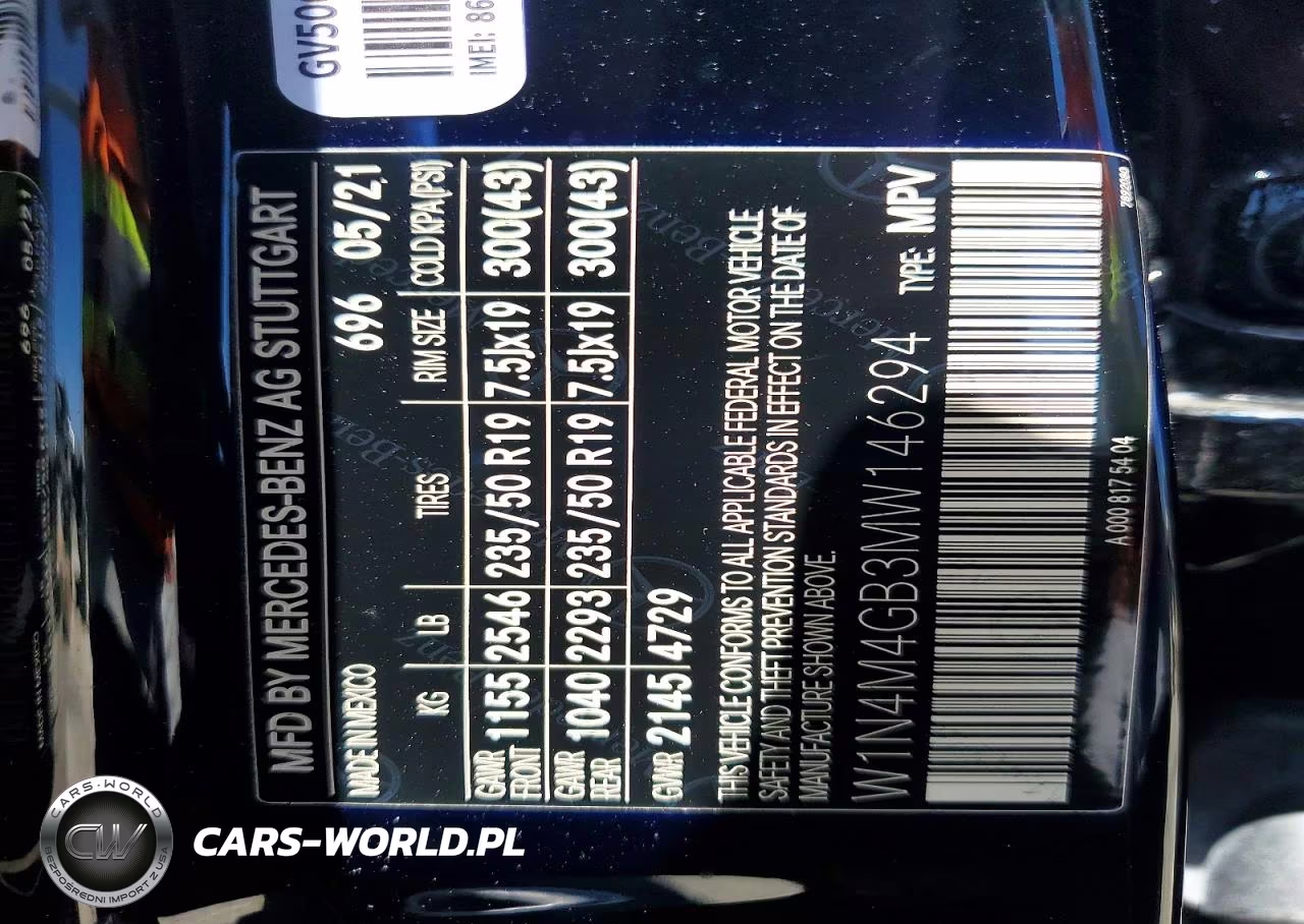 2021 Mercedes-Benz Glb 250 VIN:W1N4M4GB3MW146294 - 12