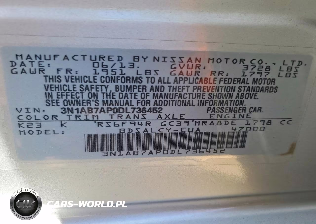 2013 Nissan Sentra S VIN:3N1AB7AP0DL736452 - 12