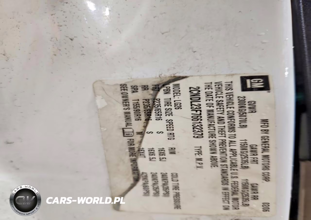 2006 CHEVROLET EQUINOX LS VIN:2CNDL23F766132379 - 13