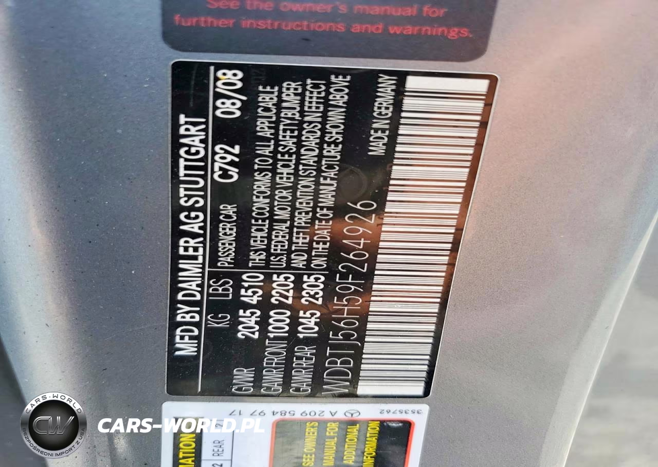 2009 MERCEDES-BENZ CLK 350 VIN:WDBTJ56H59F264926 - 12