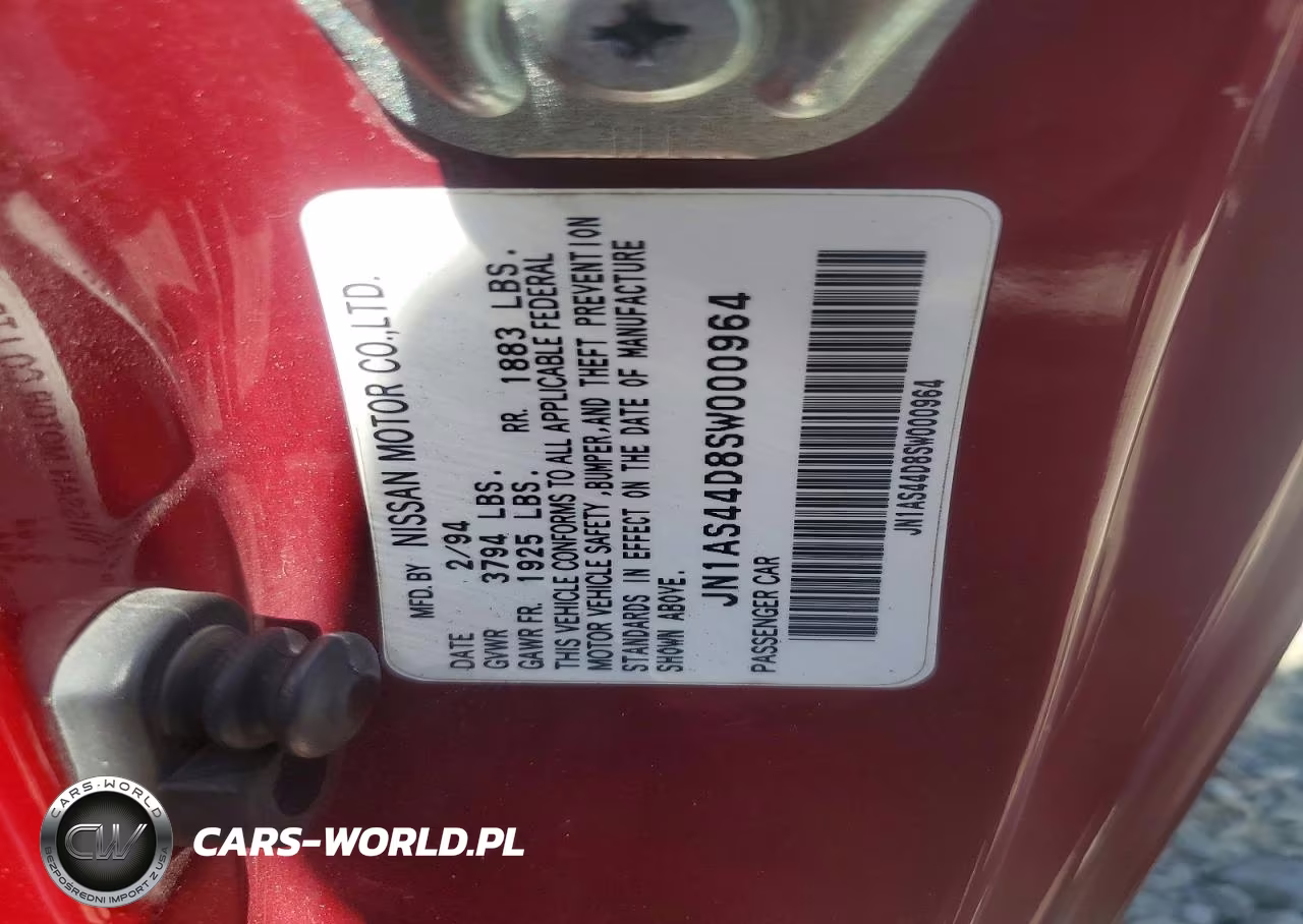 1995 Nissan 240Sx Base VIN:JN1AS44D8SW000964 - 13