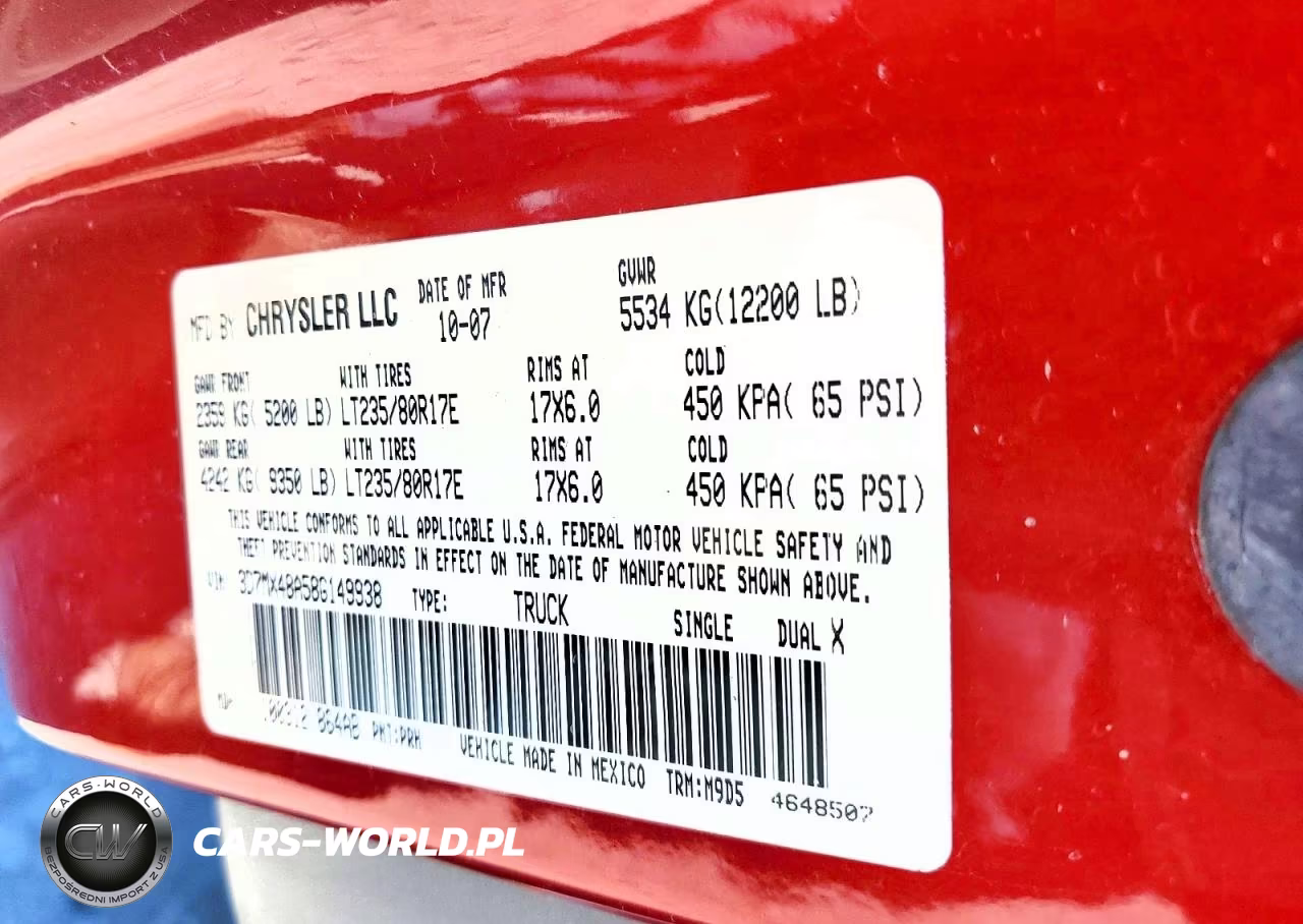 2008 Dodge Ram 3500 St VIN:3D7MX48A58G149938 - 13