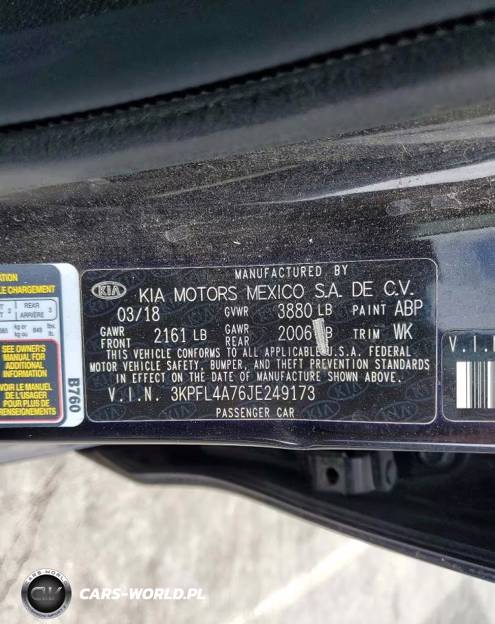 2018 Kia Forte Lx VIN:3KPFL4A76JE249173 - 12
