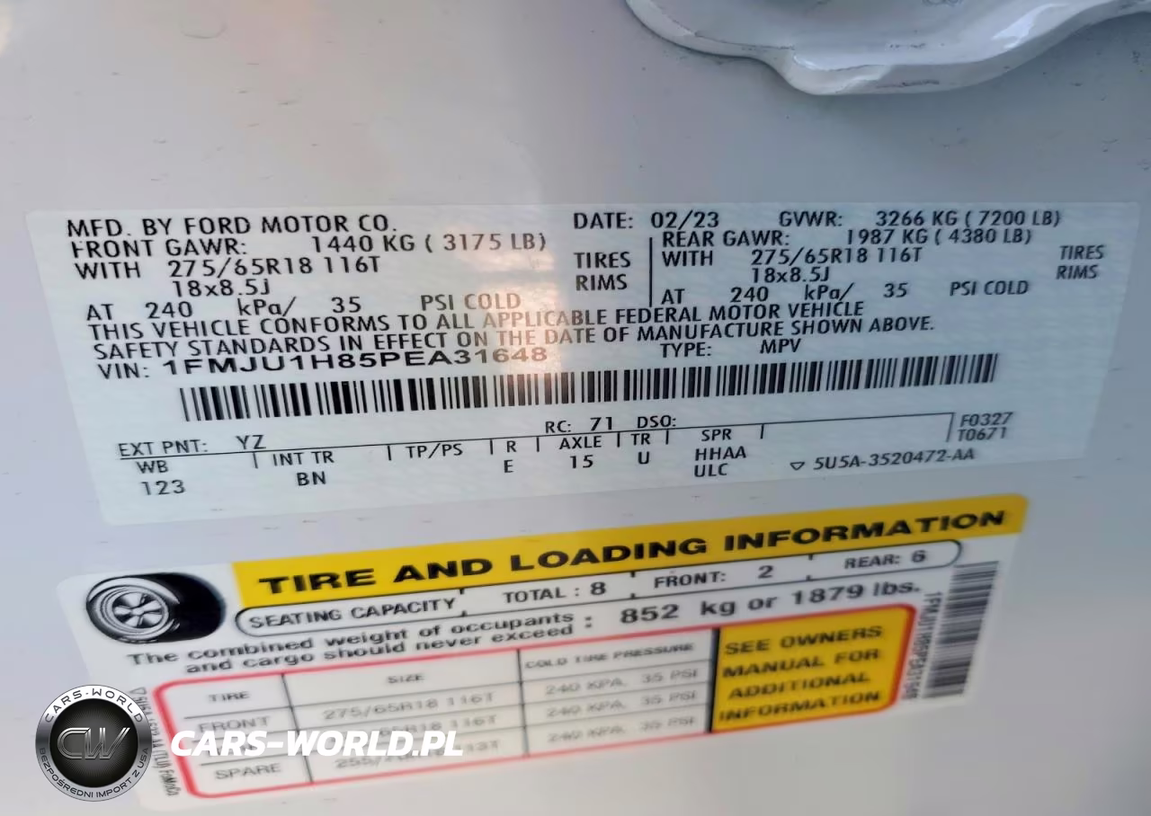 2023 Ford Expedition Xlt VIN:1FMJU1H85PEA31648 - 13