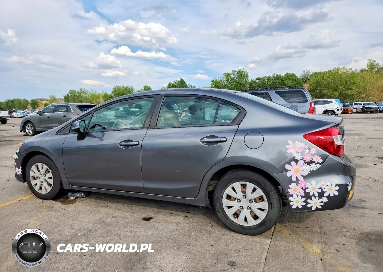 2012 Honda Civic Lx VIN:JHMFB2F55CS000697 - 2