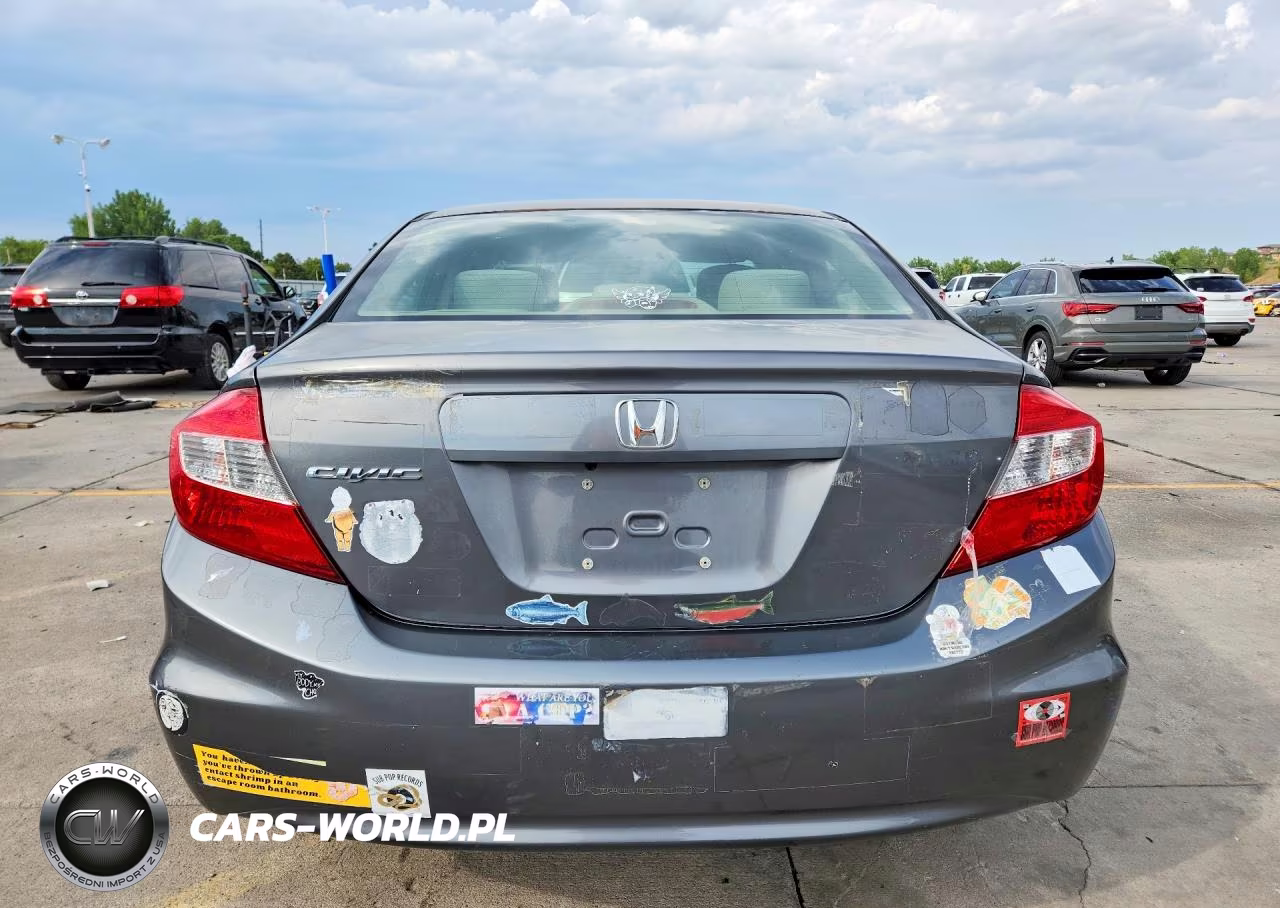 2012 Honda Civic Lx VIN:JHMFB2F55CS000697 - 6