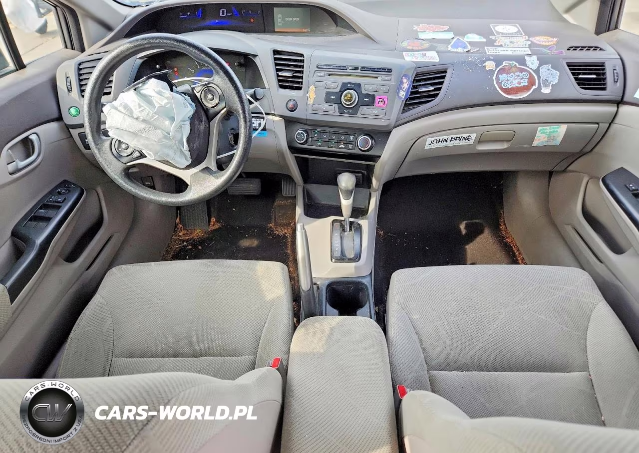 2012 Honda Civic Lx VIN:JHMFB2F55CS000697 - 8
