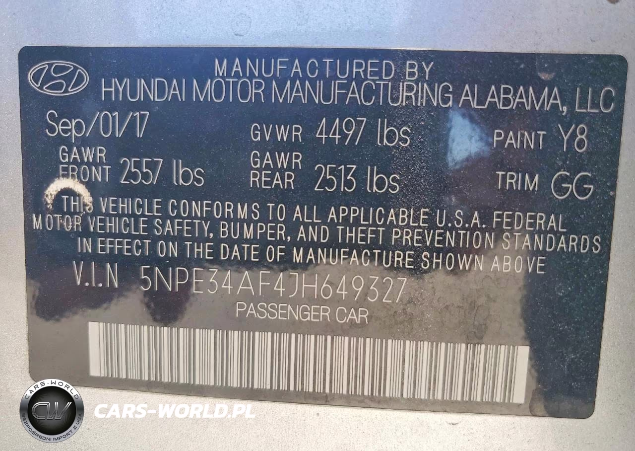 2018 Hyundai Sonata Sel VIN:5NPE34AF4JH649327 - 12