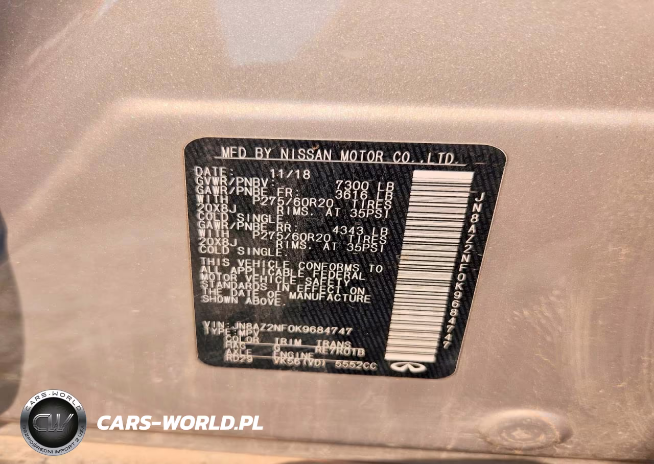 2019 Infiniti Qx80 Luxe VIN:JN8AZ2NF0K9684747 - 13
