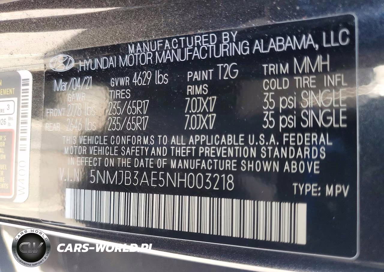 2022 Hyundai Tucson Sel VIN:5NMJB3AE5NH003218 - 13