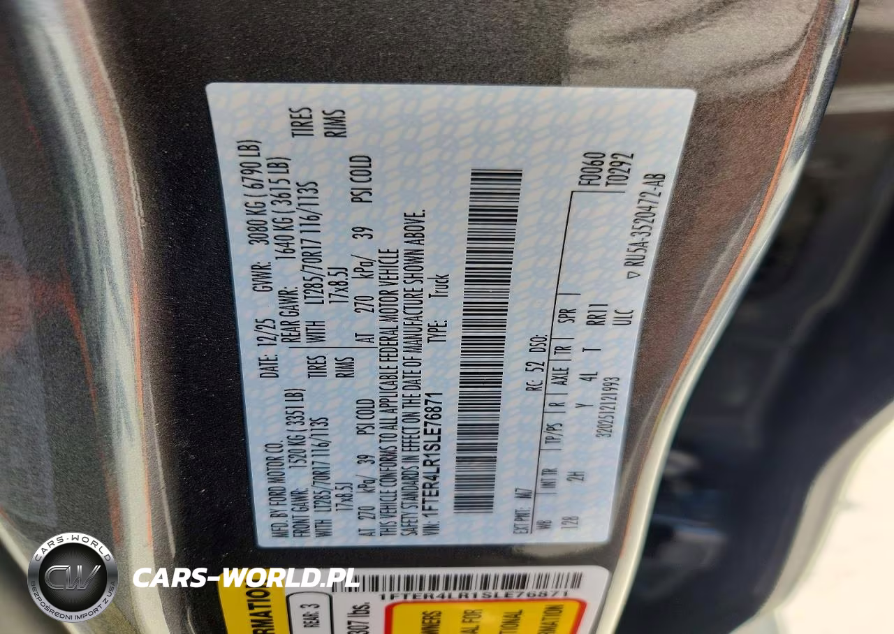 2025 Ford Ranger Raptor VIN:1FTER4LR1SLE76871 - 13