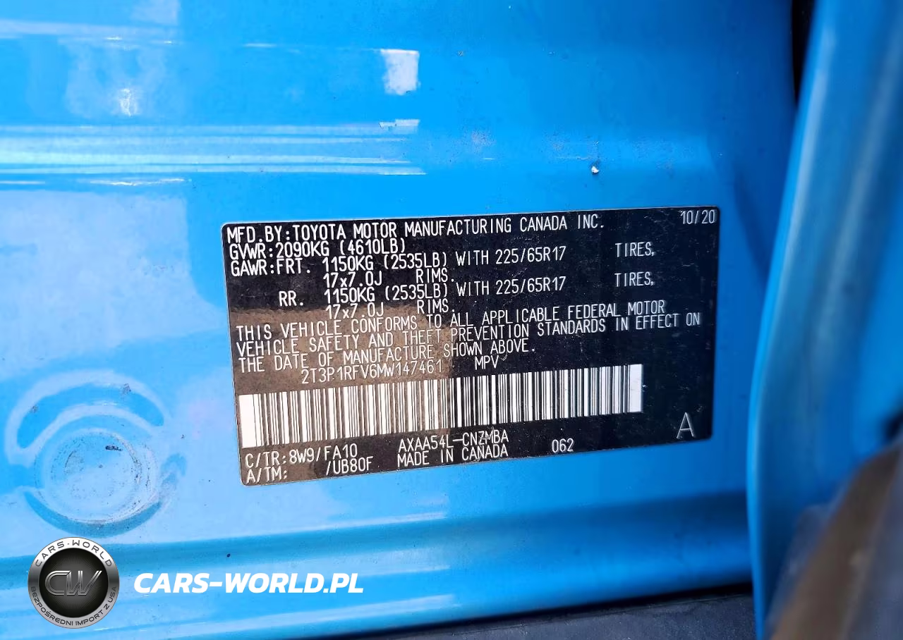 2021 Toyota Rav4 Xle VIN:2T3P1RFV6MW147461 - 12