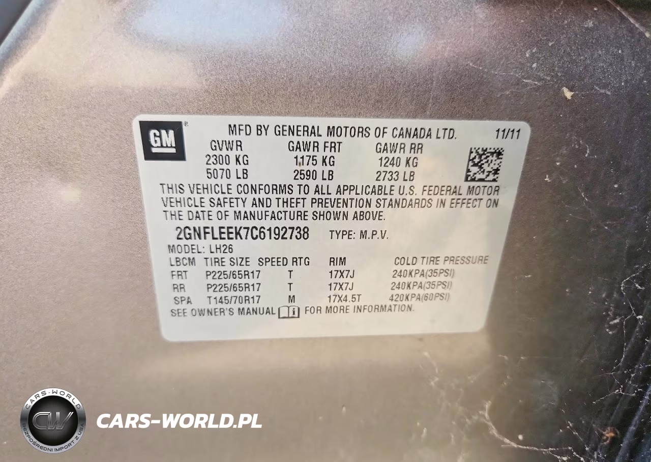 2012 Chevrolet Equinox Lt VIN:2GNFLEEK7C6192738 - 13