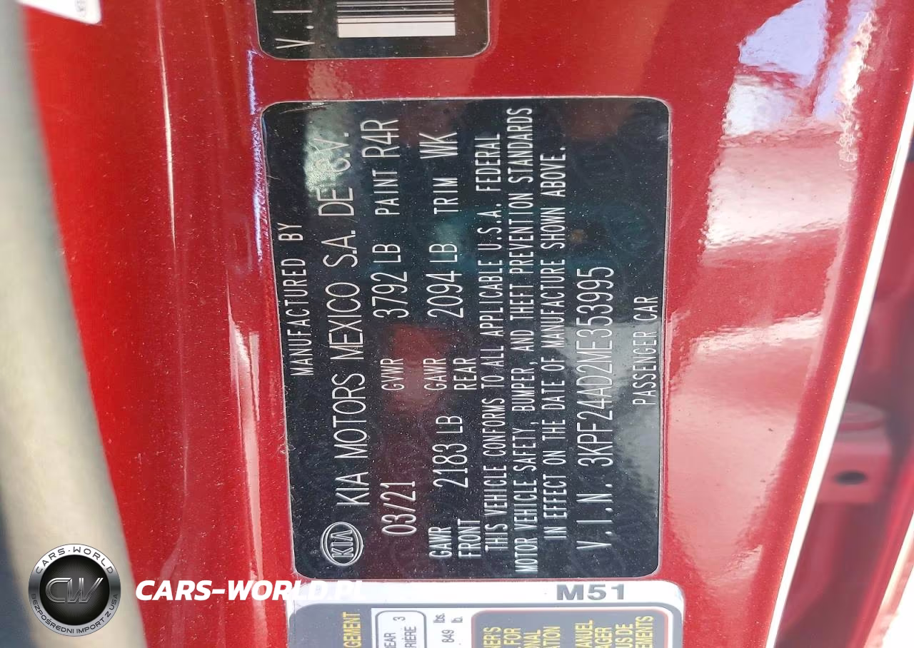 2021 Kia Forte Lxs VIN:3KPF24AD2ME353995 - 12