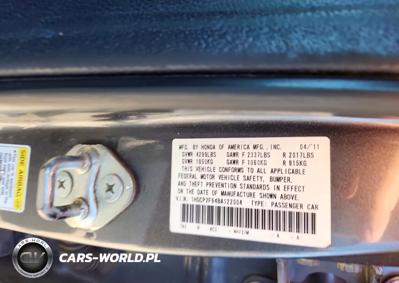 2011 Honda Accord Se VIN:1HGCP2F64BA122004 - 12