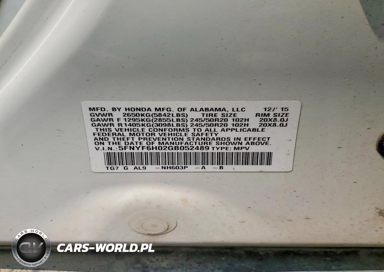 2016 Honda Pilot Elite VIN:5FNYF6H02GB052489 - 14