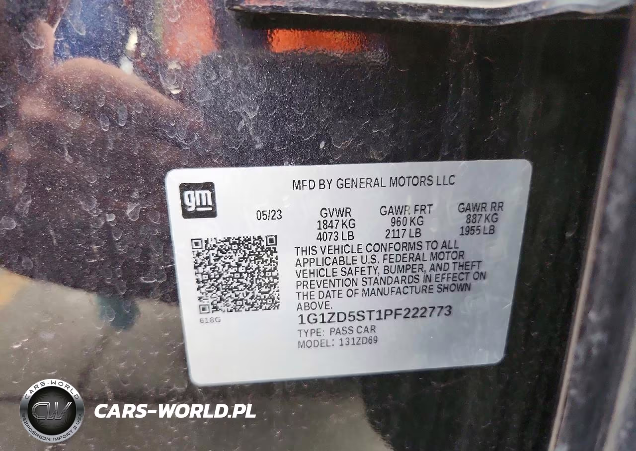 2023 Chevrolet Malibu Lt VIN:1G1ZD5ST1PF222773 - 12