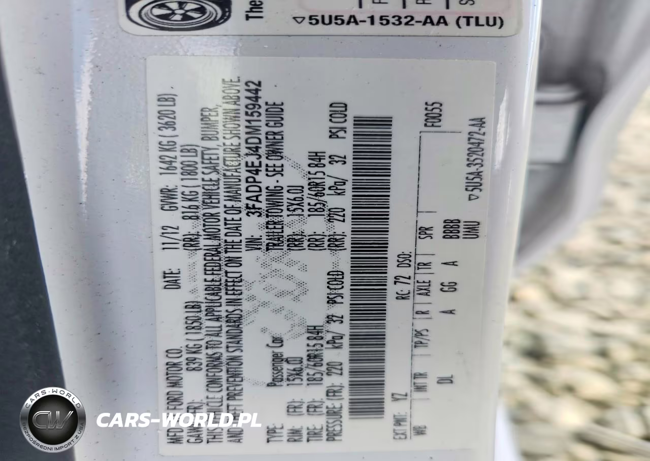 2013 Ford Fiesta Se VIN:3FADP4EJ4DM159442 - 12