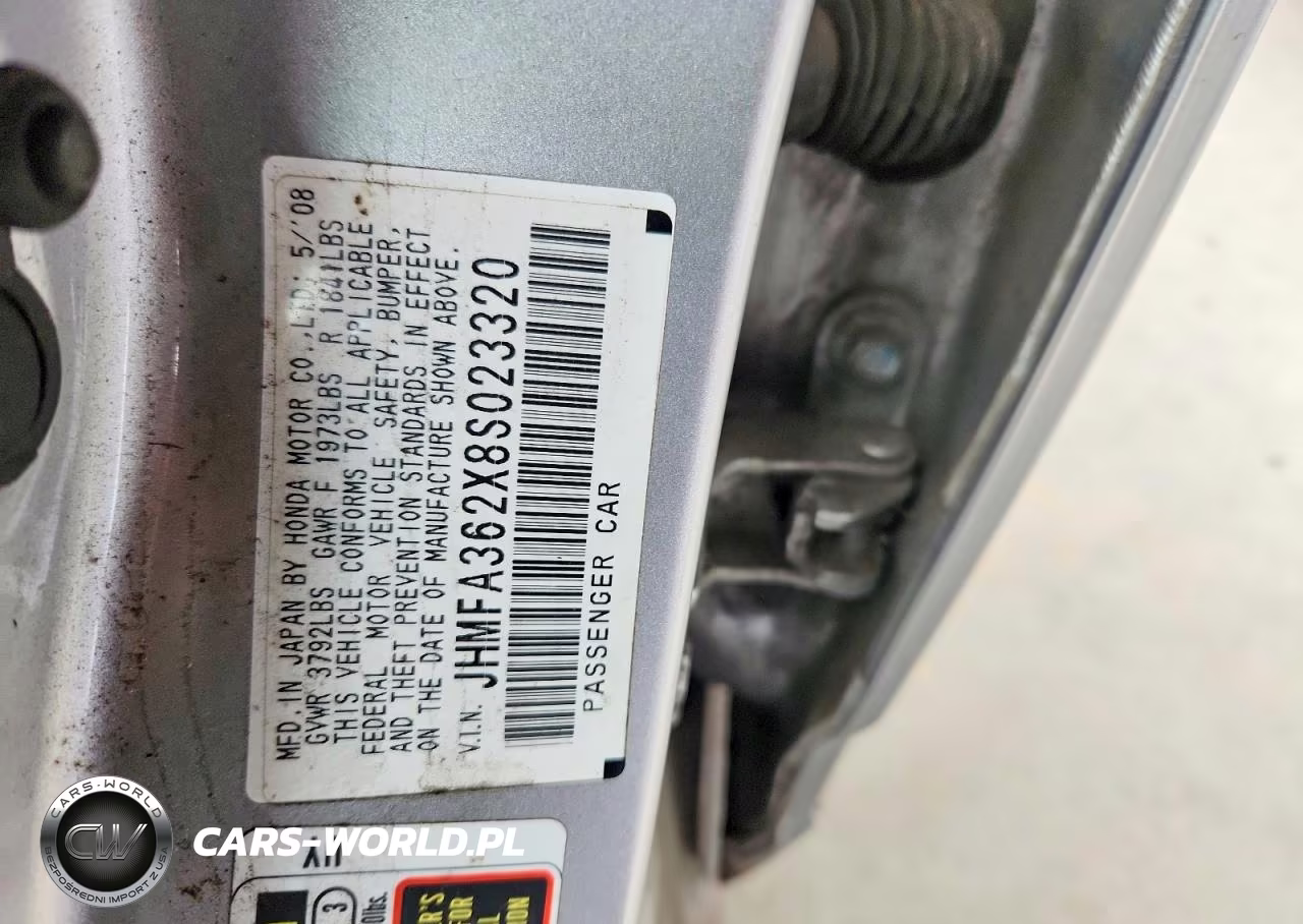 2008 Honda Civic Hybrid VIN:JHMFA362X8S023320 - 12