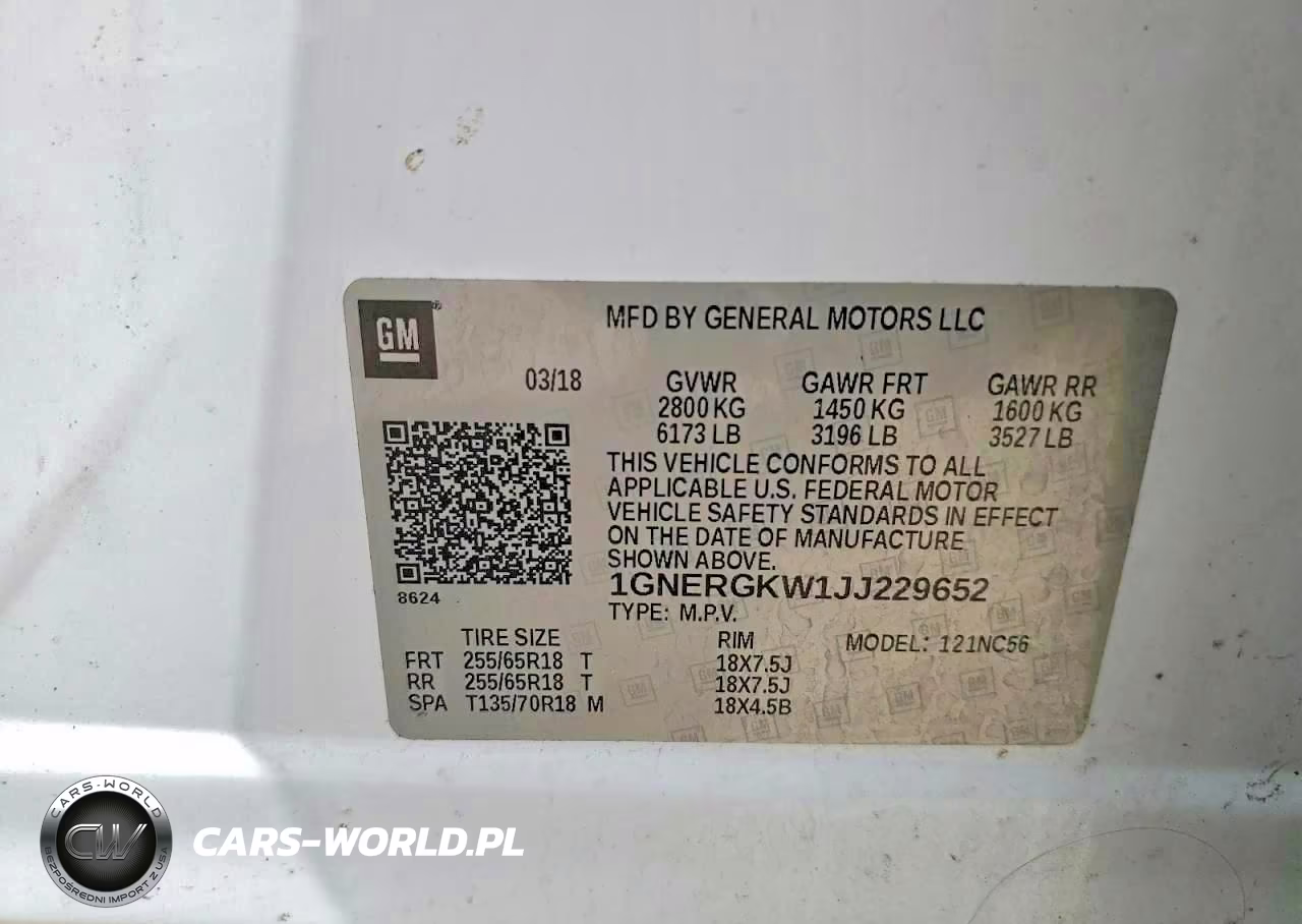 2018 CHEVROLET TRAVERSE LT VIN:1GNERGKW1JJ229652 - 14