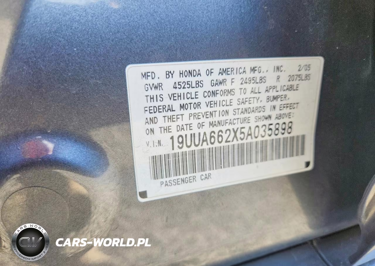 2005 Acura Tl VIN:19UUA662X5A035898 - 12