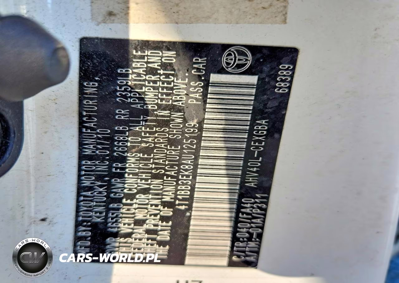 2010 Toyota Camry Hybrid VIN:4T1BB3EK8AU125199 - 12