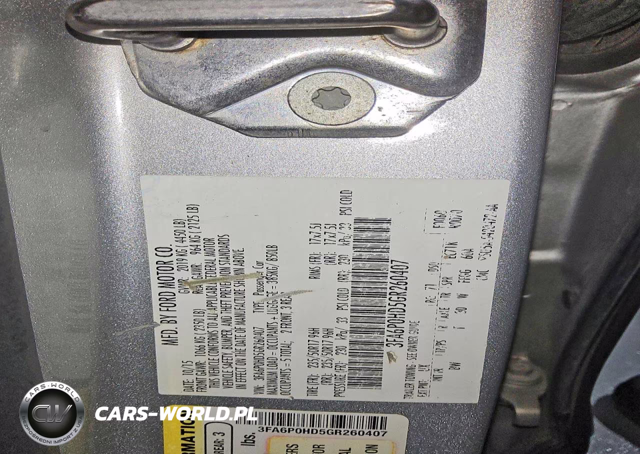 2016 Ford Fusion Se VIN:3FA6P0HD5GR260407 - 12