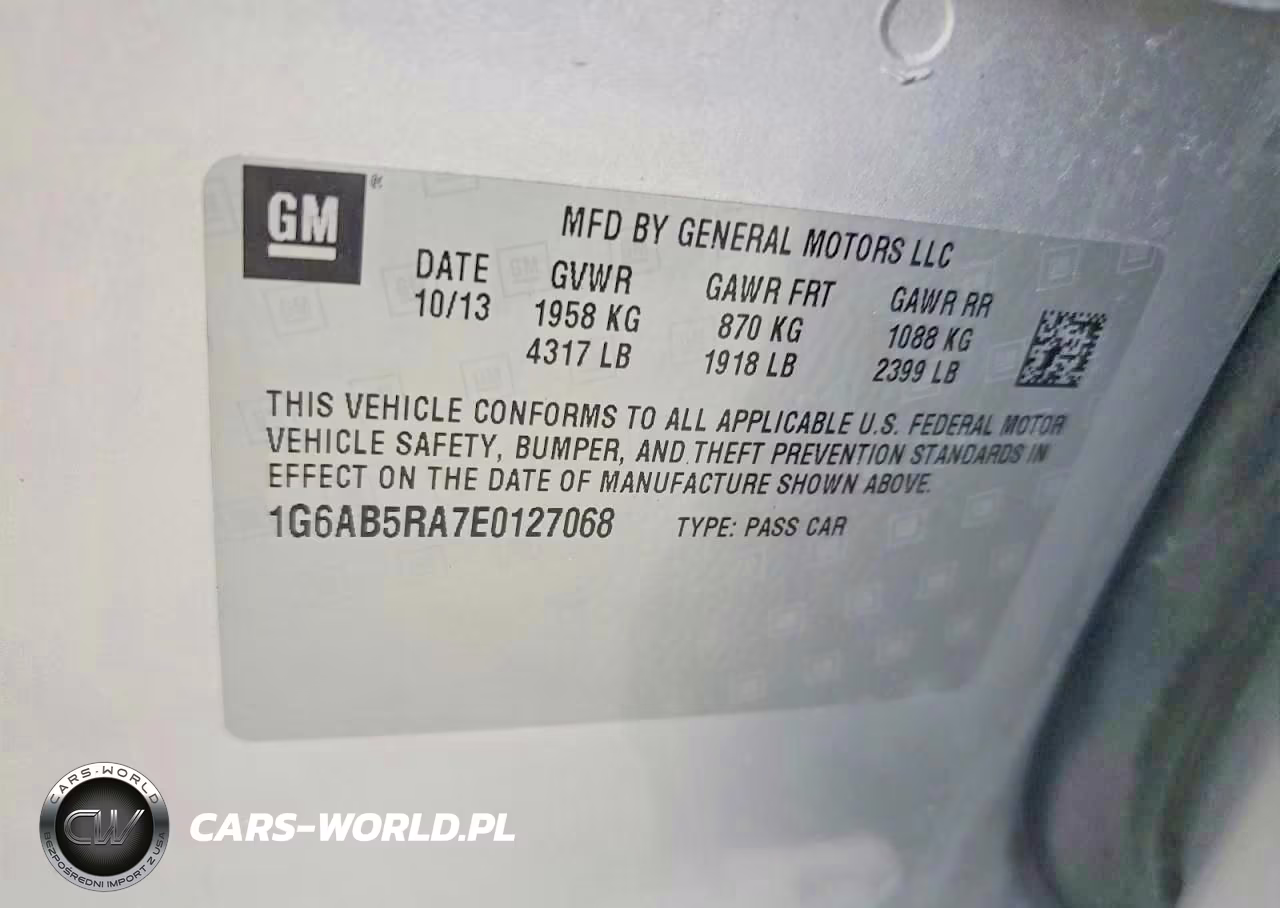 2014 Cadillac Ats Luxury VIN:1G6AB5RA7E0127068 - 12