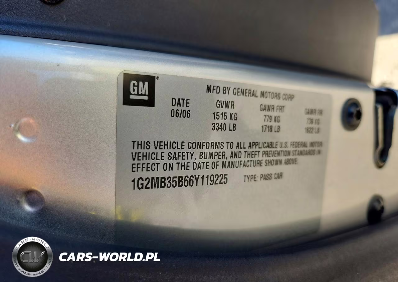 2006 Pontiac Solstice VIN:1G2MB35B66Y119225 - 12