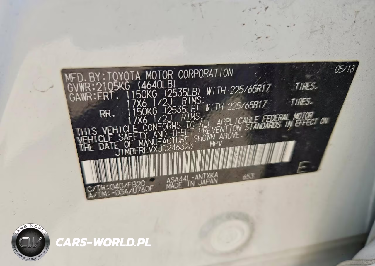 2018 Toyota Rav4 Le VIN:JTMBFREVXJD246323 - 12